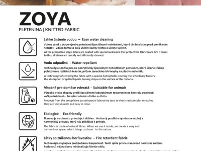 Zoya EC technický list